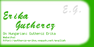 erika guthercz business card